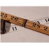 Image 4 : Vintage (Stanley)  folding wood ruler, angle gage & square.