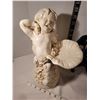 Image 2 : Cherub statue & angel wall planter.