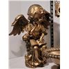 Image 2 : Golden angels, dish & candle holder.