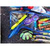 Image 3 : Summer activity lot. Fishing rods, diving toys, Pokémon kite & float board.