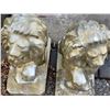 Image 4 : Cement lion yard statues.