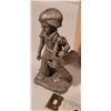 Image 3 : Scotsman can, driver sock (Bear) miniature clocks (ball & bag) pewter caddy figurine.