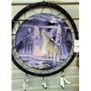 Image 2 : Indigenous velvet painted dream catcher. 24” diameter.