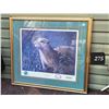 Image 1 : Sask. Roughrider Limited edition print. “Gopher It” Framed & signed Gail Adams. 31