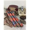 Image 1 : ANTIQUE LOT FIRE EXTINGUISHERS IRONS RADIO SCALE