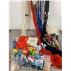 Image 1 : LOT OF MACRAME BEADS CRAFTING SUPPLIES ETC