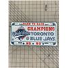 Image 1 : VINTAGE 1993 BLUE JAYS BASEBALL LICENCE PLATE