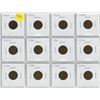 Image 1 : Lot of 12 Canadian George V Small Cents. Includes 1920, 1921, 1927, 1928, 1929, 1930, 1931, 1932, 19