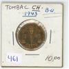 Image 1 : 1943 Canadian Tombac 5 Cents. The last Tombac issued. The first with V For Victory. BU.