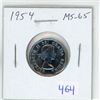 Image 1 : 1954 Canadian Steel 5 Cents. MS-65. High Grade. A beauty.