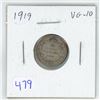 Image 1 : 1919 Canadian Silver 10 Cents. VG-10.