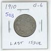 Image 1 : 1910 Canadian Silver 25 Cents. Last issue for King Edward VII. G-6.