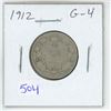 Image 1 : 1912 Canadian Silver 25 Cents. G-4.