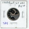 Image 1 : 1989 25 Cents. Proof-67 with Ultra Heavy Cameo. Bright White.