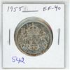 Image 1 : 1955 Canadian Silver 50 Cents. EF-40.