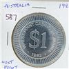 Image 1 : Australia. 1982 West Point Casino Tasmania Casino $1 Token. Uncirculated.