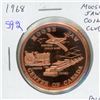 Image 1 : 1968 Moose Jaw Coin Club bronze medal. Issued to commemorate the MJCC’s 4th Annual Coin-A-R