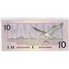 Image 2 : 1989 Canada $10.00 ten dollar bill ADX prefix