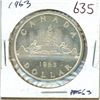 Image 1 : 1963 Canada silver dollar
