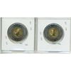 Image 2 : Lot of two collectible Canadian $2.00 toonies - Victory, color and non-color variety