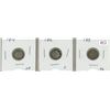 Image 1 : Lot of 3 Canadian silver dimes - 1912, 1913, 1914