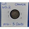 Image 2 : 1916 Canada 5-Cent Coin