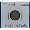 Image 1 : 1913 Canada 5-Cent Coin