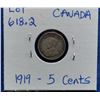 Image 2 : 1919 Canada 5-Cent Coin