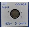 Image 2 : 1920 Canada 5-Cent Coin
