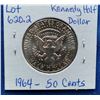 Image 2 : 1964 United States Kennedy Half Dollar 50 Cents