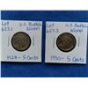 Image 1 : Pair of United States Buffalo nickels, 1928 & 1930