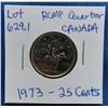 Image 1 : 1973 Canada Quarter, RCMP, 25 Cents