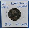 Image 2 : 1973 Canada Quarter, RCMP, 25 Cents