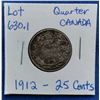 Image 1 : 1912 Canada Quarter, 25 Cents
