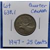 Image 1 : 1947 Canada Quarter, 25-Cents