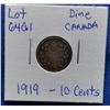 Image 1 : 1919 Canada Dime, 10 Cents