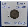 Image 2 : 1928 Canada Dime, 10 Cents