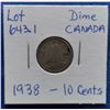 Image 1 : 1938 Canada Dime, 10 Cents