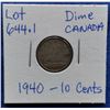 Image 1 : 1940 Canada Dime, 10 Cents