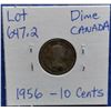 Image 2 : 1956 Canada Dime, 10 Cents
