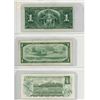Image 2 : Lot of three Canadian $1.00 One Dollar Bills - 1937, 1954, 1973