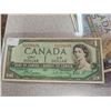 Image 3 : Lot of 6 Canadian collectible bills - 1900 Shinplaster, 1954 $1, 1954 $5, 1989 $10, 1979 $20, 1975 $