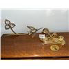 Image 2 : Gold plated cat clock, and hummingbird ornament