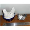 Image 1 : 2 ceramic hens on nest