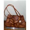Image 2 : Small, leather, tooled hand bag