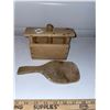 Image 2 : Antique butter press and paddle