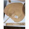 Image 2 : Vintage, hand weaved, fans and roll of reed for crafting