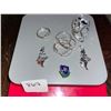 Image 3 : Assorted pieces of silver/ 925 marked jewelry. Total weight is 13.4 grams