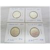Image 1 : 4 Canadian Silver Quarters