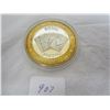 Image 2 : las Vegas Ten Dollar Slot Machine Token with 99.9 Silver Center 907. Las Vegas 10 Dollar Slot Token 